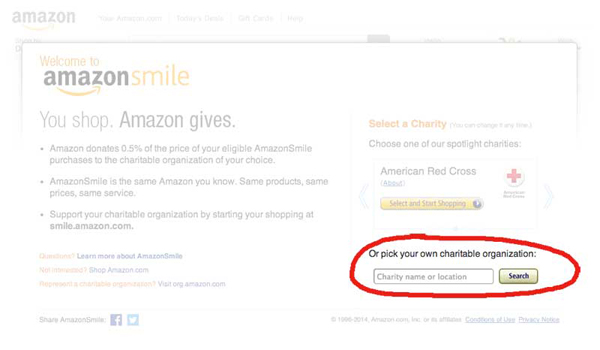 Sign into Amazon Smile